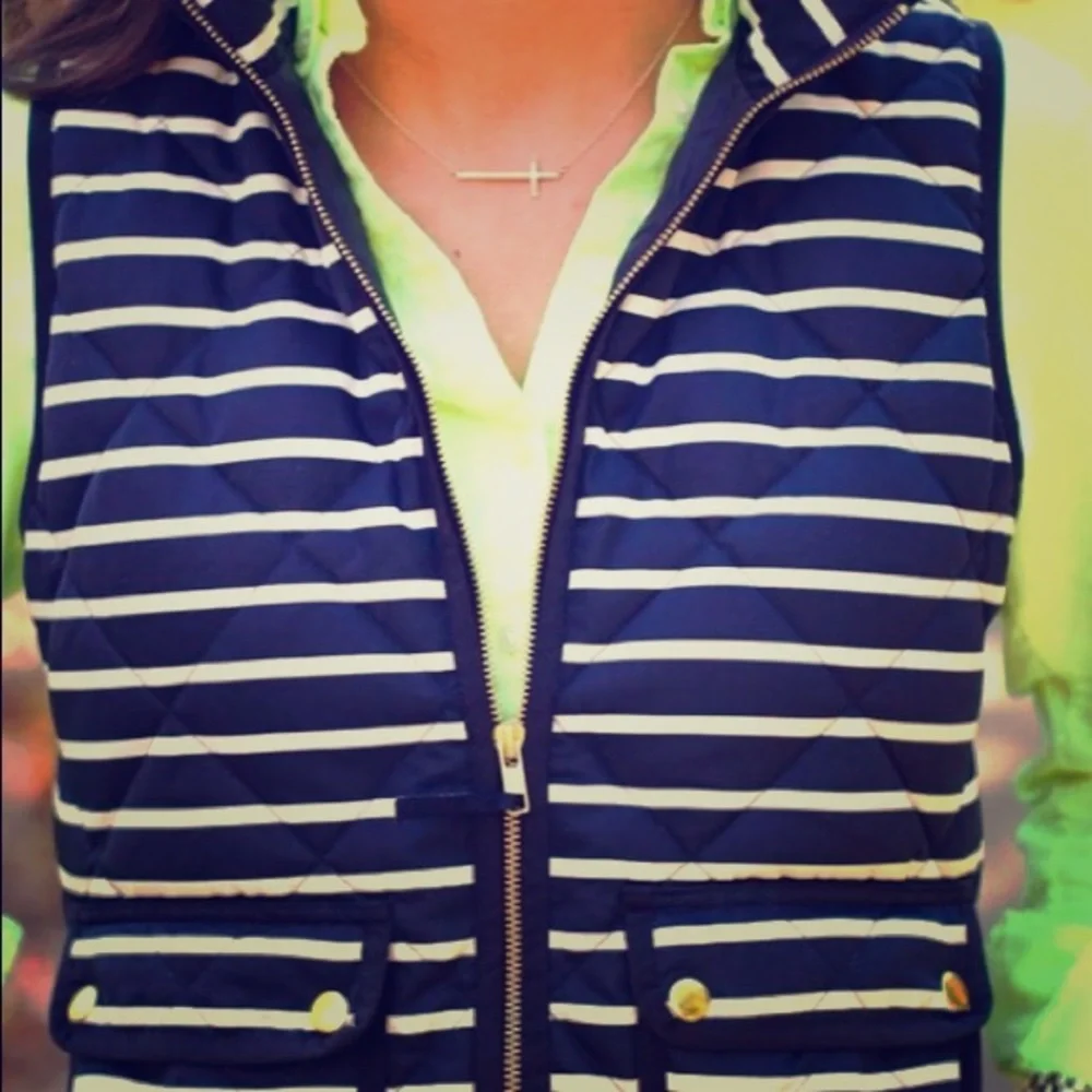 J. Crew striped vest 🌷